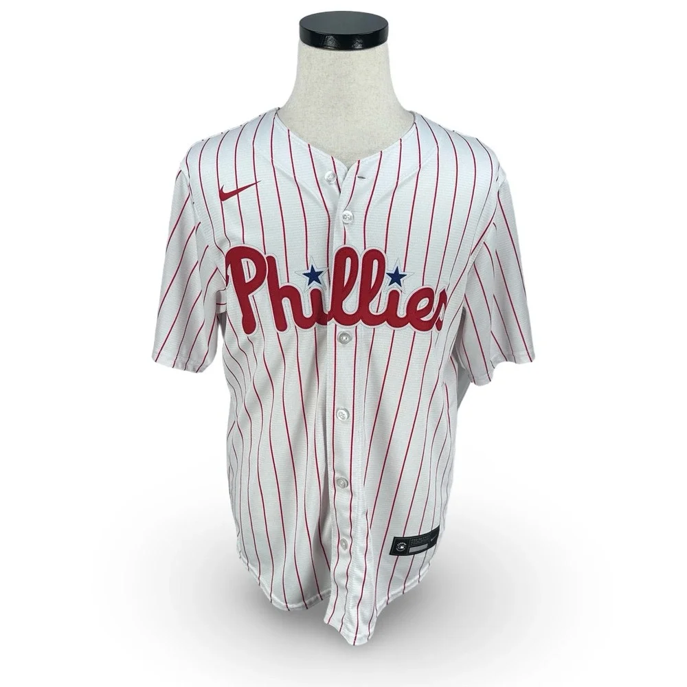 Nike Nick Castellanos Philadelphia Phillies Pinstripe MLB Jersey Men Medium